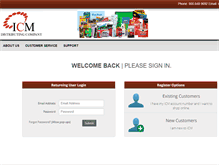 Tablet Screenshot of icmint.com